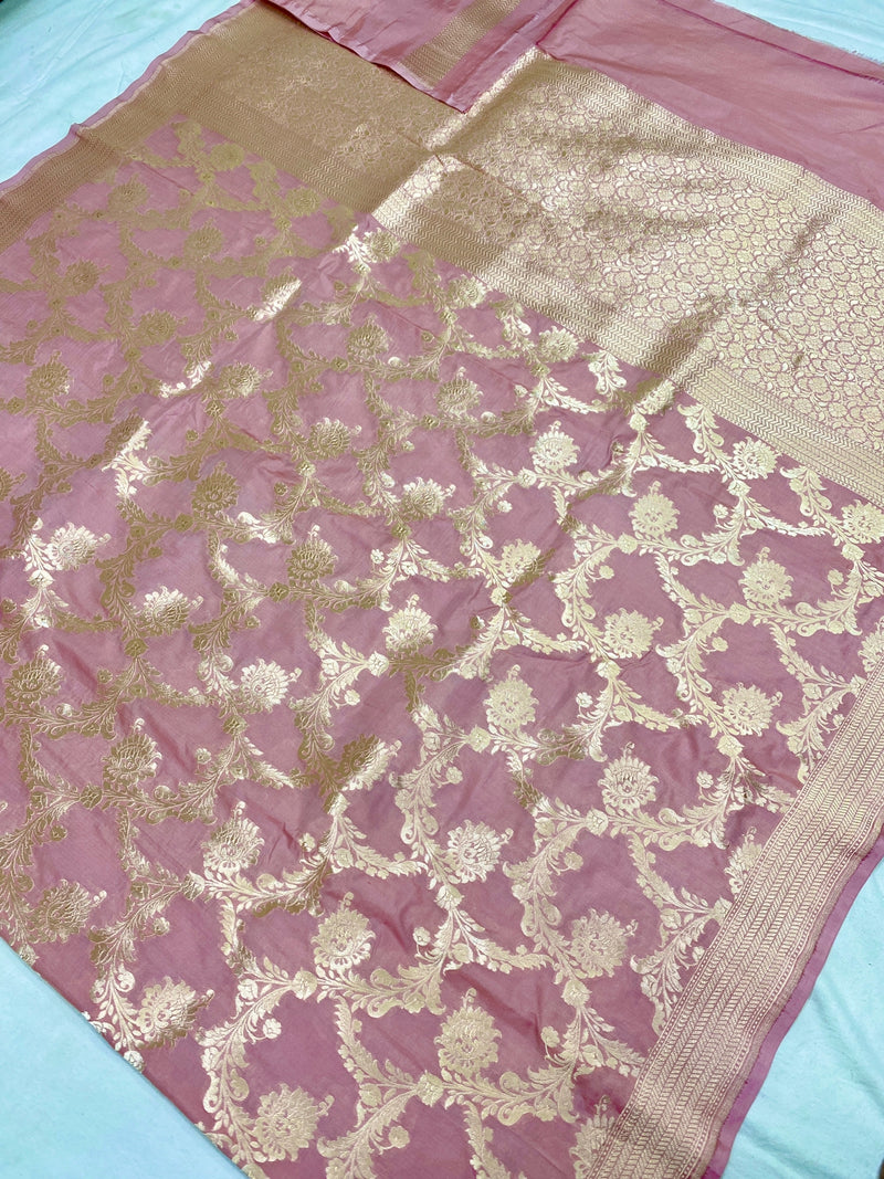 Catalogue - Pure Katan Banarasi Jangla Sarees Collection