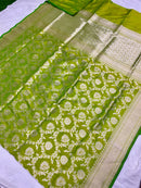 Catalogue - Pure Katan Banarasi Jangla Sarees Collection