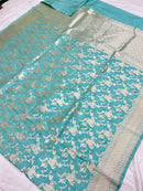 Catalogue - Pure Katan Banarasi Jangla Sarees Collection