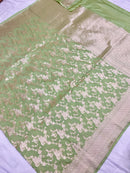 Catalogue - Pure Katan Banarasi Jangla Sarees Collection