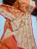 Catalogue - Pure Banarasi Khaddi Georgette Brush Painted Silk Sarees