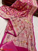 Catalogue - Pure Banarasi Khaddi Georgette Brush Painted Silk Sarees