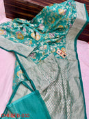 Catalogue - Pure Banarasi Khaddi Georgette Brush Painted Silk Sarees