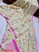 Catalogue - Pure Banarasi Khaddi Georgette Brush Painted Silk Sarees
