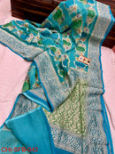 Catalogue - Pure Banarasi Khaddi Georgette Brush Painted Silk Sarees