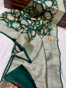 Catalogue - Pure Banarasi Khaddi Georgette Brush Painted Silk Sarees
