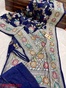 Catalogue - Pure Banarasi Khaddi Georgette Brush Painted Silk Sarees
