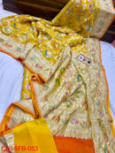 Catalogue - Pure Banarasi Khaddi Georgette Brush Painted Silk Sarees