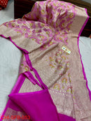 Catalogue - Pure Banarasi Khaddi Georgette Brush Painted Silk Sarees