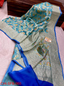 Catalogue - Pure Banarasi Khaddi Georgette Brush Painted Silk Sarees