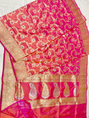 Catalogue - Pure Banasras Handloom Katan Khadiyal Meenedar Jangla Saree