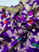 Catalogue - Pure Banasras Handloom Katan Khadiyal Meenedar Jangla Saree