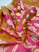 Catalogue - Pure Banasras Handloom Katan Khadiyal Meenedar Jangla Saree