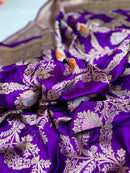 Catalogue - Pure Banasras Handloom Katan Khadiyal Meenedar Jangla Saree