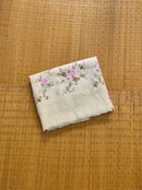 Half White Organza Saree with Minadaar Embroidery Work &  Pearl Style Scallop Border