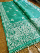 Organza Sarees With Embroidery Butta & Border