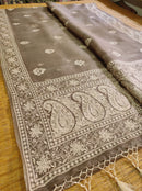 Organza Sarees With Embroidery Butta & Border
