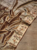 Exclusive Double Tissue Organza Saree with Paithani Design Border & Brocade Blouse