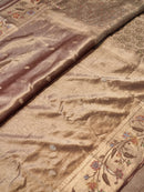 Exclusive Double Tissue Organza Saree with Paithani Design Border & Brocade Blouse