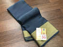 Grey Wrinkle Mysore Crepe Silk Saree