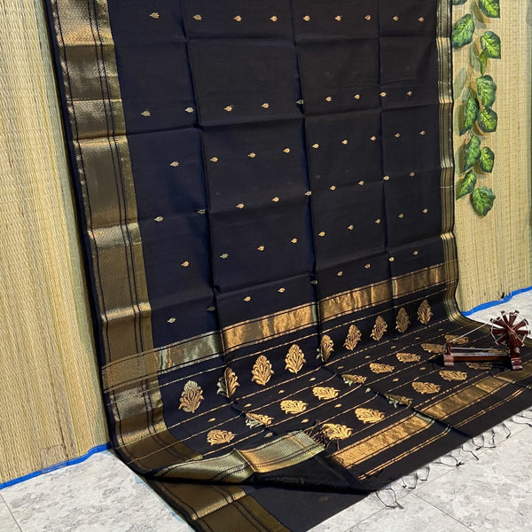 Maheshwari Silk Cotton Butta Buti Sarees