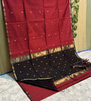 Maheshwari Silk Cotton Star Butta Sarees