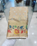 Pure Banarasi  Double Tissue Silk Paithani Border Buti Saree