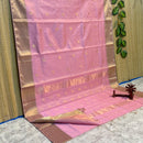 Maheshwari Tissue Silk Cotton Sarees with Rose Butta