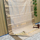 Maheshwari Tissue Silk Cotton Sarees with Rose Butta