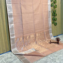 Maheshwari Silk Cotton Tissue Zari Checks Sarees