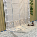 Maheshwari Silk Cotton Tissue Zari Checks Sarees