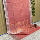 Maheshwari Silk Cotton Tissue Zari Checks Sarees