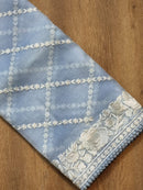 Catalogue - Organza Sarees With Parsi Gara Embroidery Border