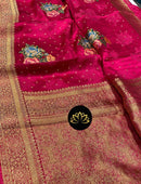 Satin Crepe Sarees With Floral Design