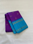 Purple Kanchipuram Silk Saree