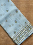 Organza Sarees with Embroidery Border