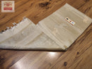Half White Soft Silk Saree with Unique Deer Butta Designs