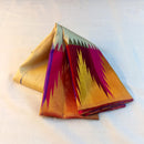 Half White Korvai Contrast Multi Color Temple Border with Body Butta Kanchipuram Silk Saree
