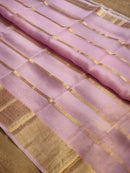 Pink Banarasi Kora Silk Saree