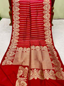 Catalogue - Exclusive Pure Katan Banarasi Leheriya Style Sarees