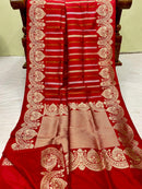Catalogue - Exclusive Pure Katan Banarasi Leheriya Style Sarees