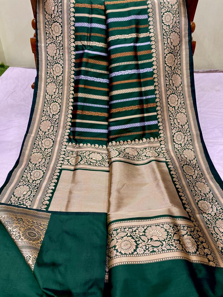 Catalogue - Exclusive Pure Katan Banarasi Leheriya Style Sarees