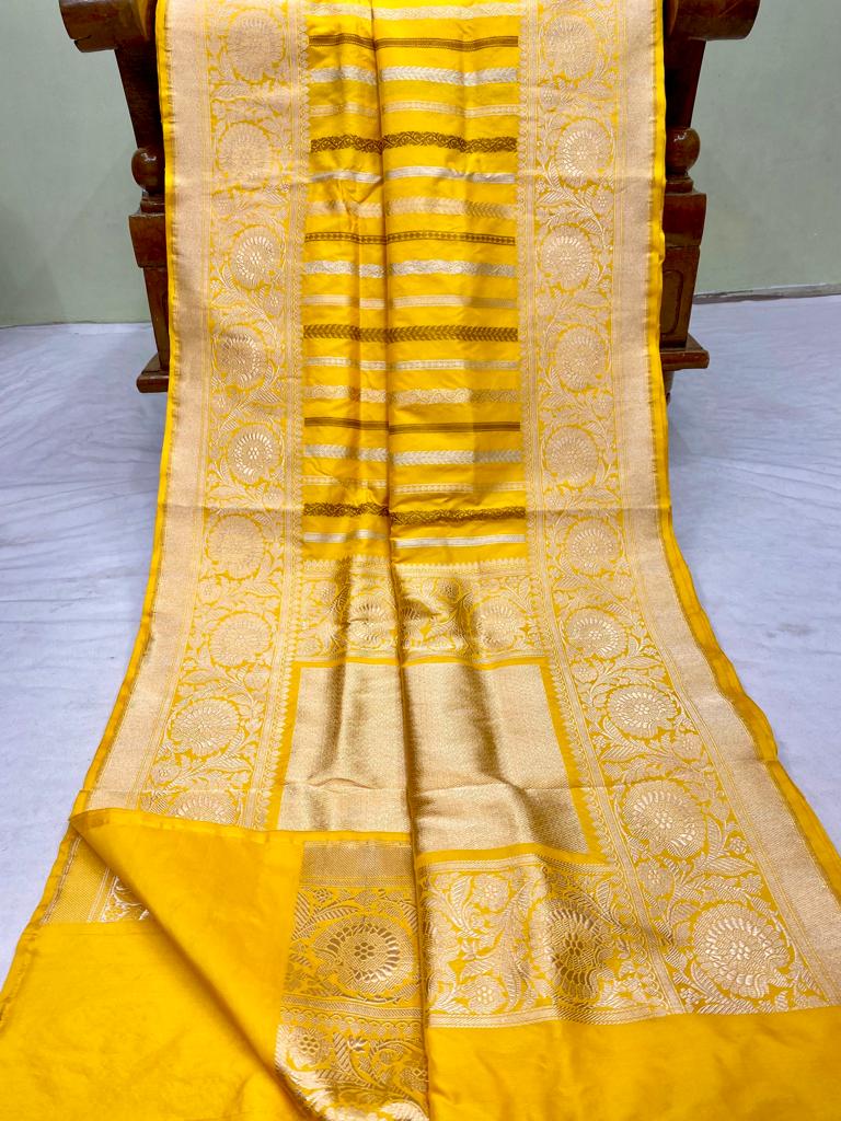 Catalogue - Exclusive Pure Katan Banarasi Leheriya Style Sarees