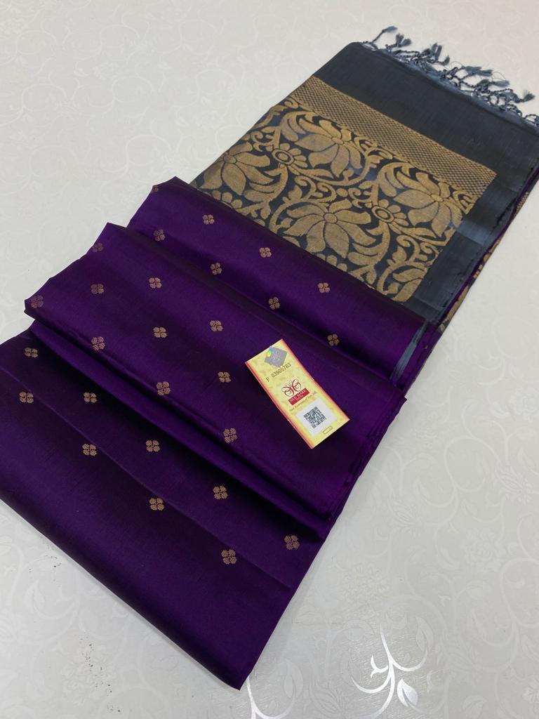 1000 Butta Borderless Soft Silk Sarees Collection