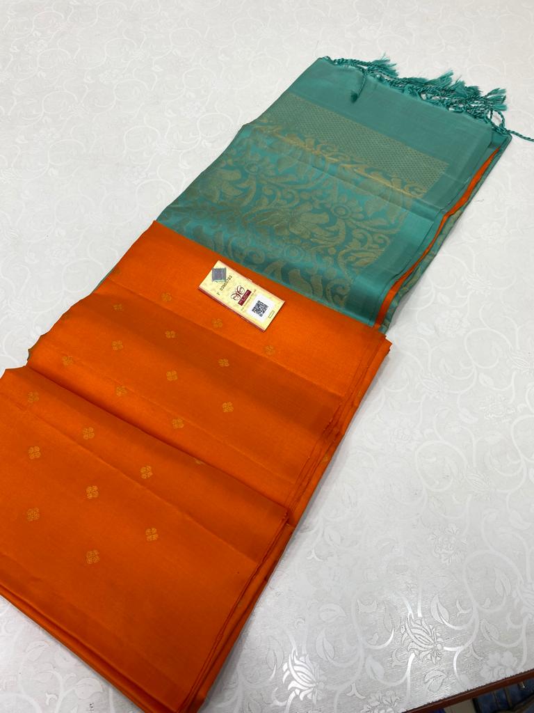 1000 Butta Borderless Soft Silk Sarees Collection