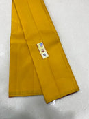 Plain Yellow Kanchipuram Silk Saree with Contrast Butta Pallu