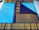 Sky Blue Kanchipuram Korvai Handloom Silk Saree