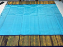 Sky Blue Kanchipuram Korvai Handloom Silk Saree