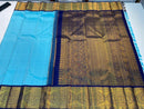 Sky Blue Kanchipuram Korvai Handloom Silk Saree