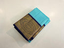 Sky Blue Kanchipuram Korvai Handloom Silk Saree